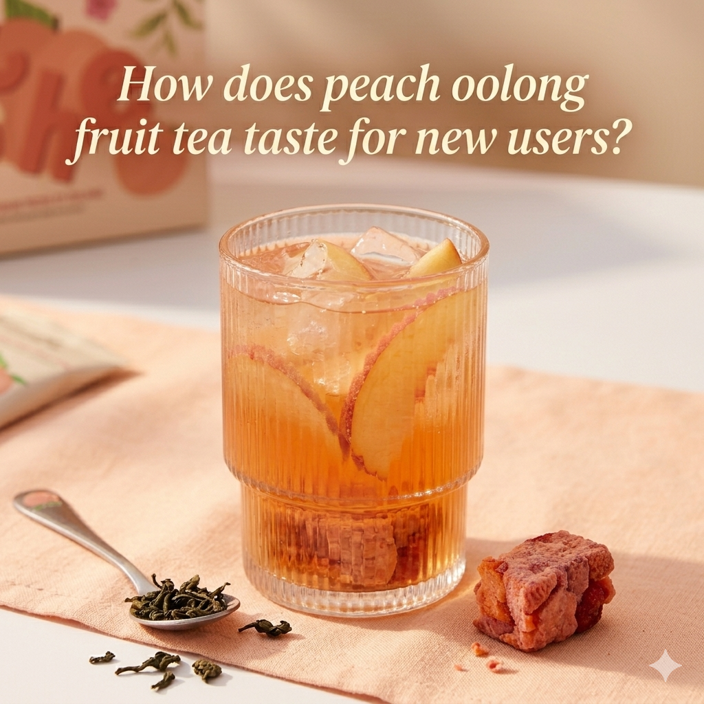 How does peach oolong fruit tea taste for new users